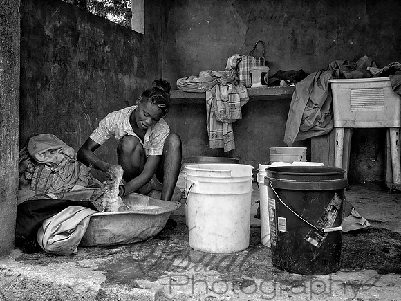 Wash Day BW