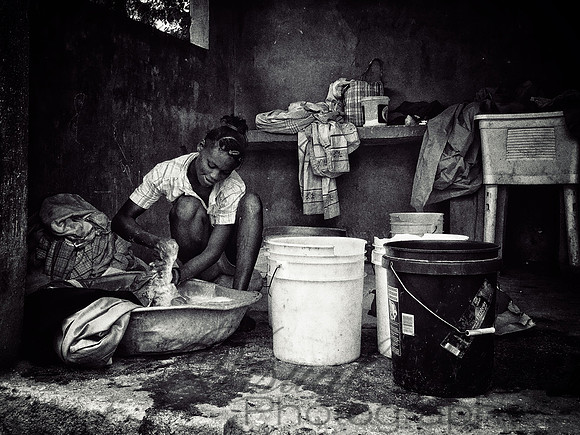 Wash Day BW